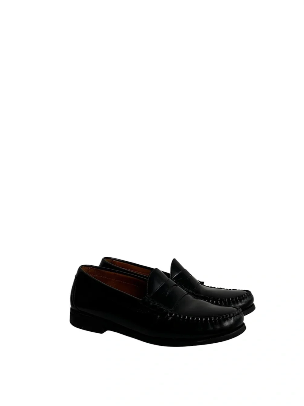 J. Crew Black Leather Penny Loafers